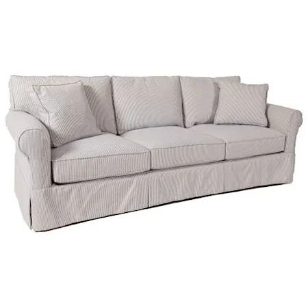 Slipcover Grand Sofa with Rolled Sock Arms